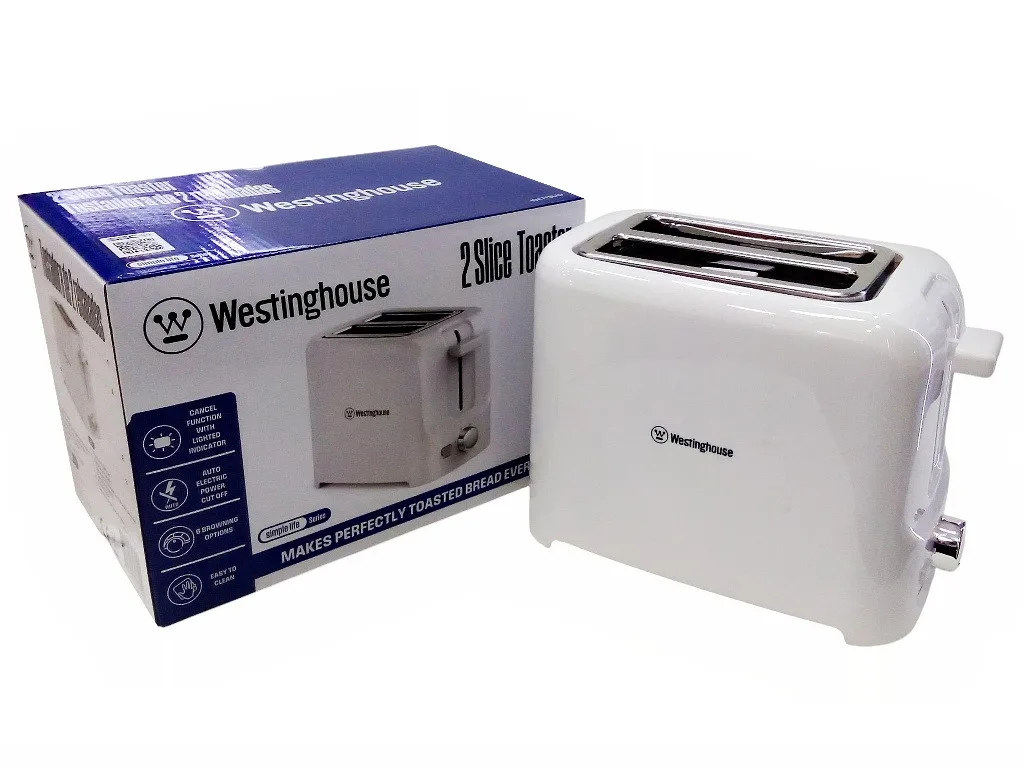 Tostadora De 2 Rebanadas Westinghouse Blanca - 2