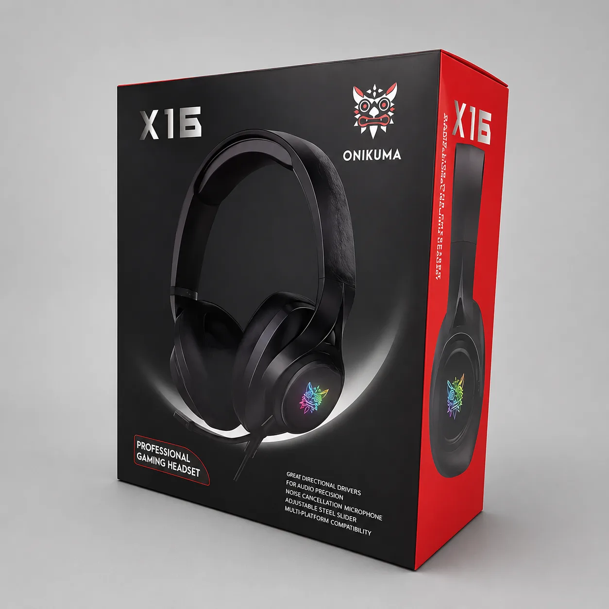 Audífono Gamer Onikuma X16 RGB con Micrófono - 3