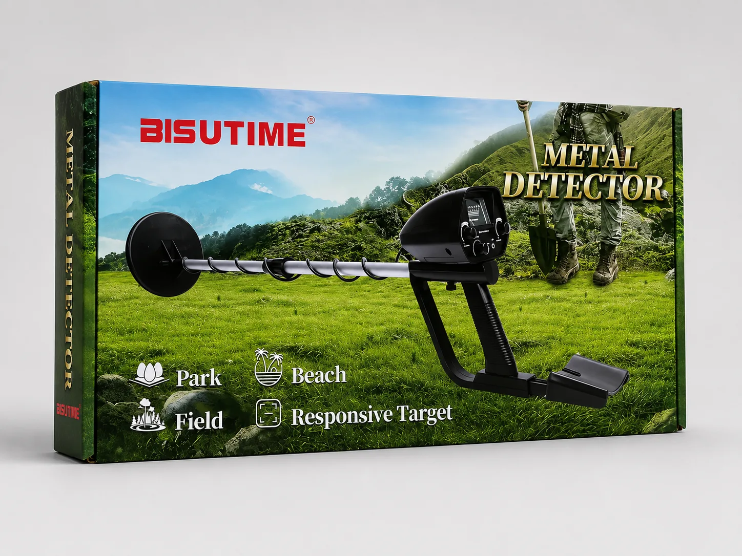 Detector de Metales BS-7989 con Pantalla y Bobina Impermeable - 2
