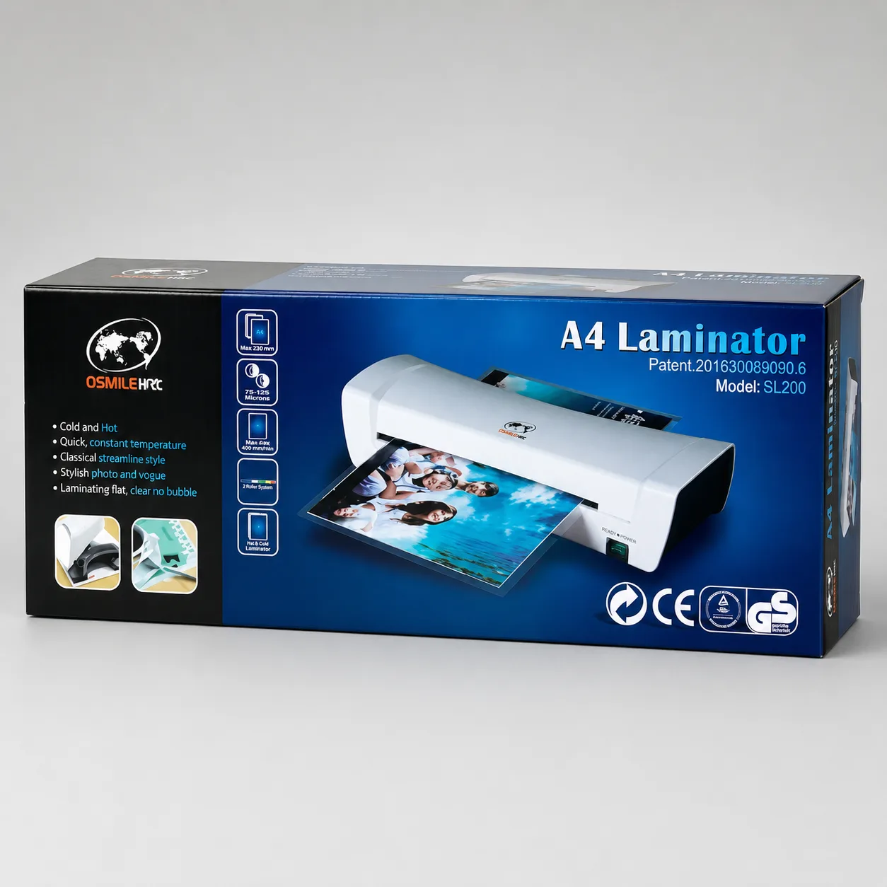 Termolaminadora Plastificadora A4 SL200 Frío y Calor - 4