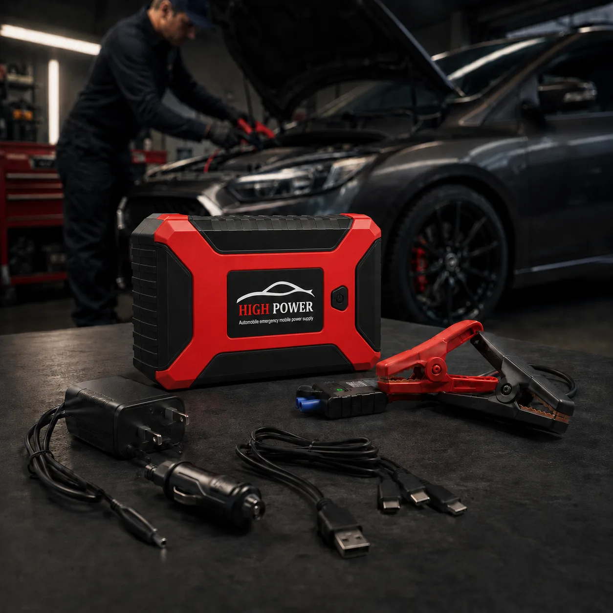 Arrancador de Batería Ventimaku 12V para Autos hasta 2.0 con USB - 2