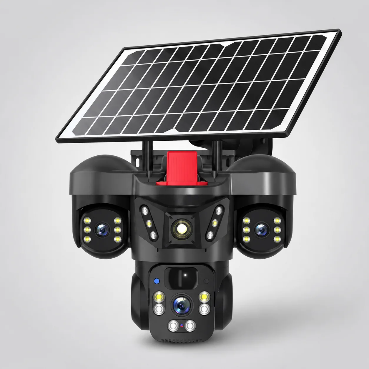 Cámara Solar WiFi PTZ Triple Lente HD 360° sin cables - 2
