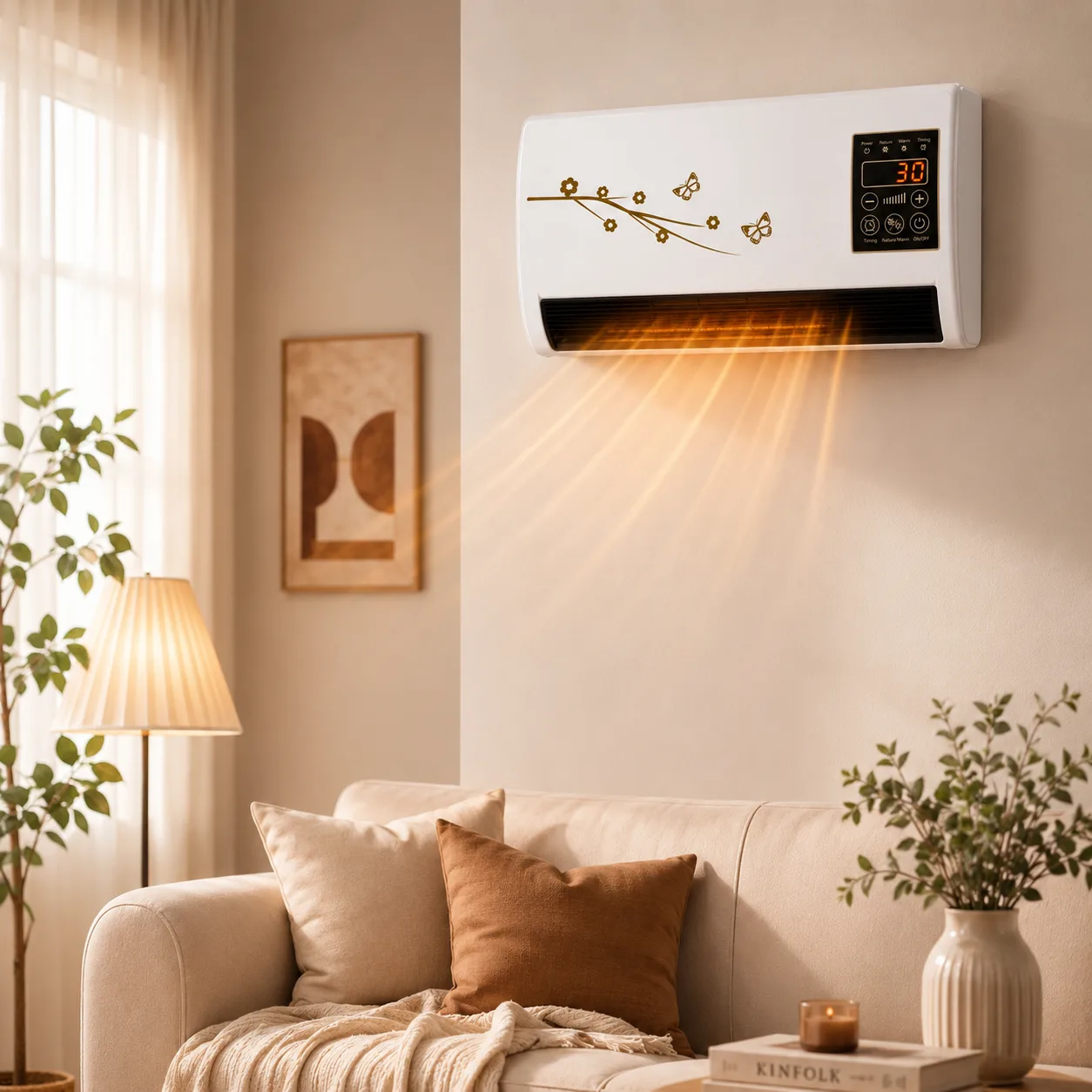 Termoventilador de pared Vitek VT-3303 1800W con control remoto - 2