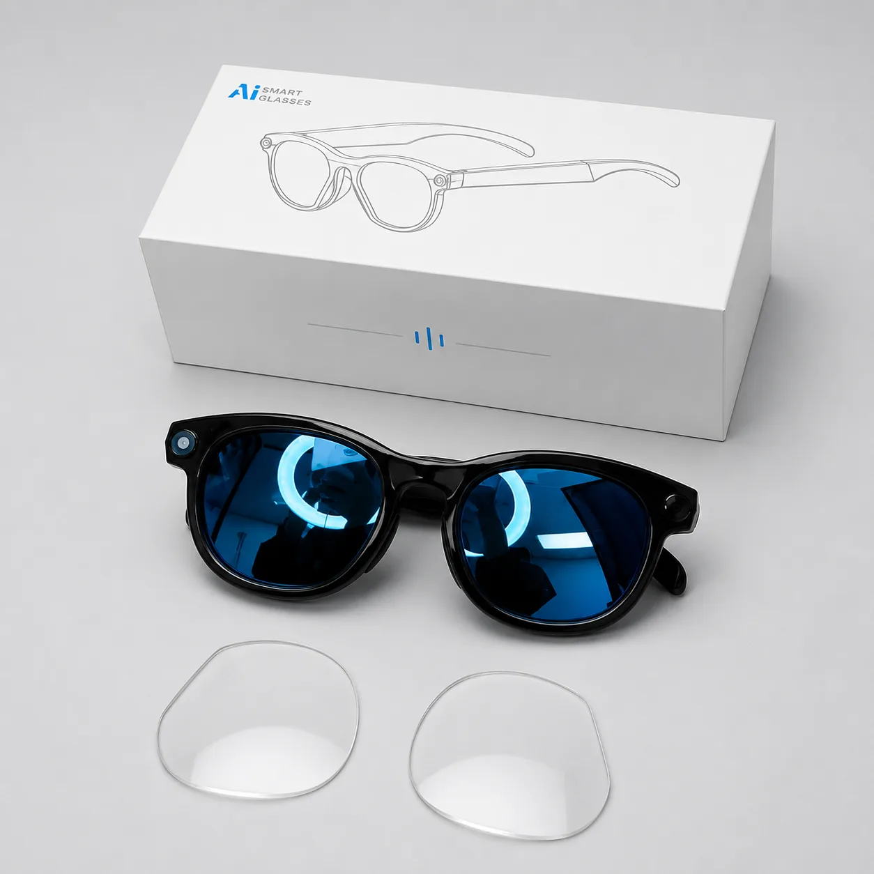 Gafas inteligentes con AI, cámara 1080P y llamadas Bluetooth - 5
