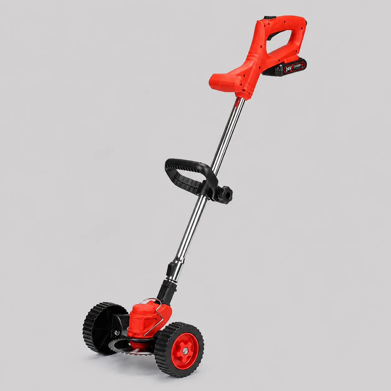 Cortadora de césped inalámbrica 24V 650W con ruedas