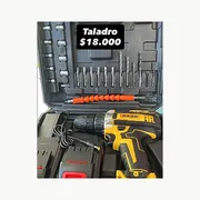 Taladro inalámbrico con accesorios